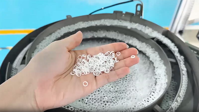 Clasificadora óptica de anillo de goma